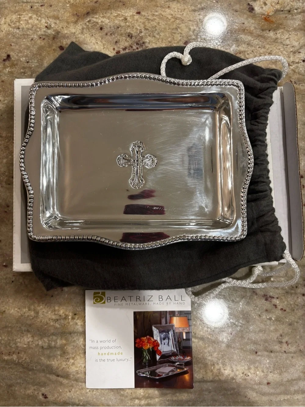 Beatriz Ball Square Tray NWB 1st Communion Gift